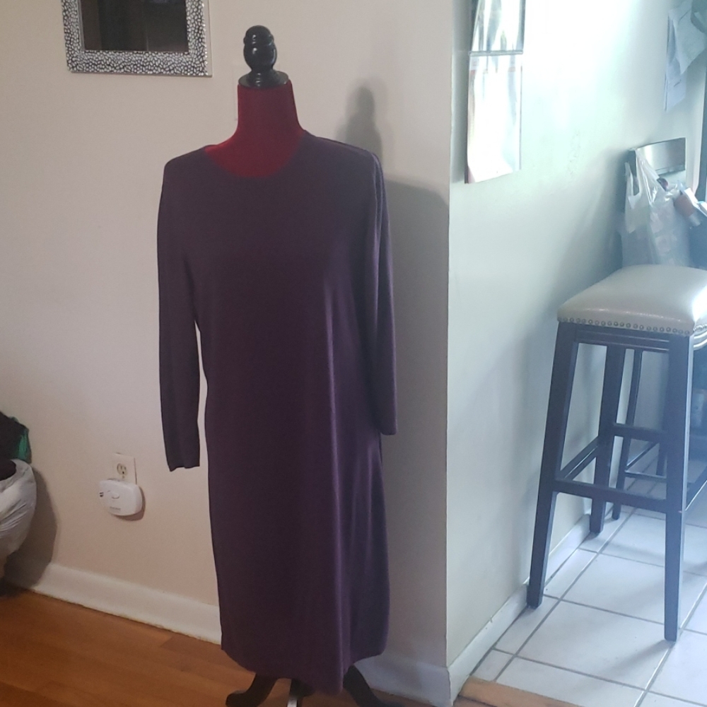 Plum lightweight sweater dress